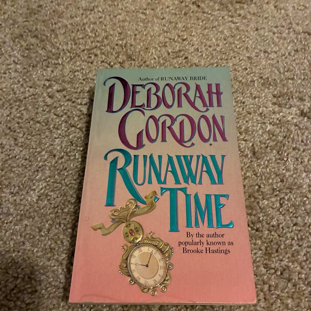 Runaway Time - Deborah Gordon‎ (1995) Avon Romantic Treasure PB Time Travel